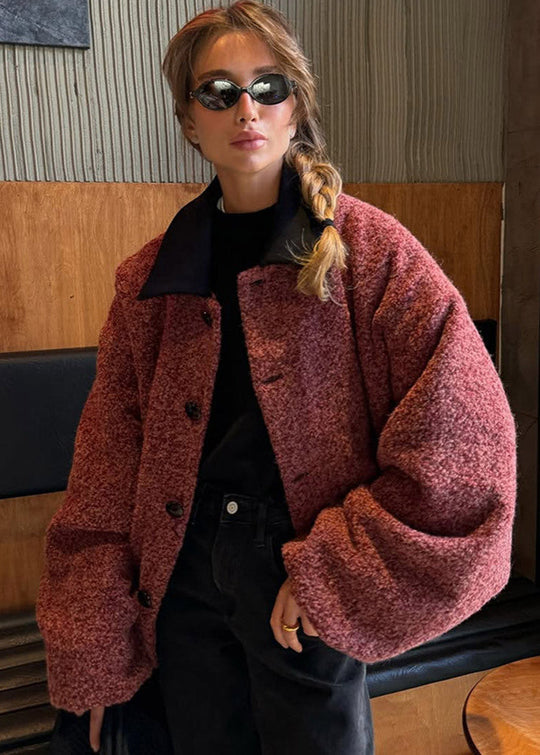 R&B | Teddy Bouclé Jacke - Schicker Oversized-Stil