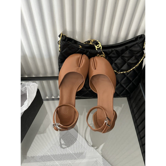 Damen schicke Slingback-Pumps mit modischem Glanz R&B