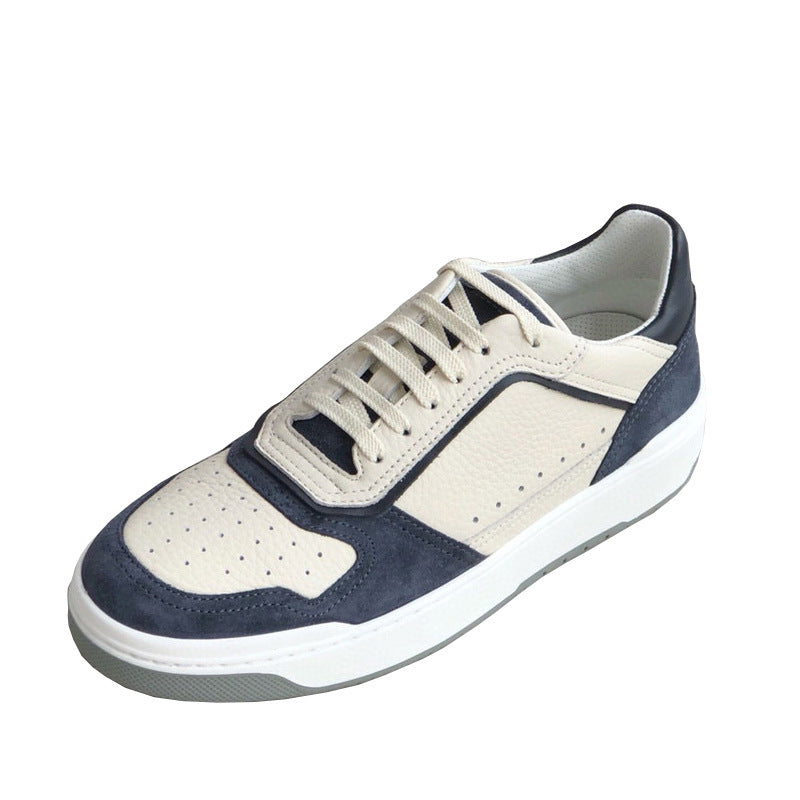 Damen Sportliche Leder Sneakers mit modischem Design und atmungsaktiver Oberflächenstruktur R&B