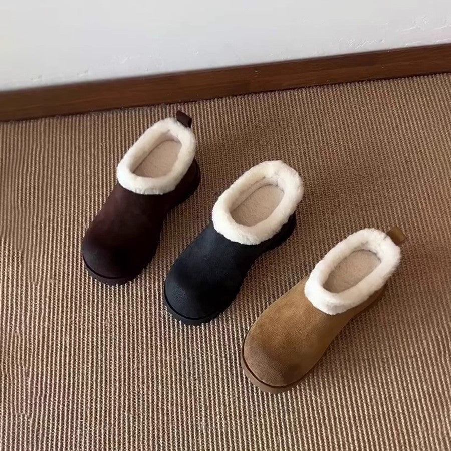 Damen kuschelige Winterclogs mit weichem Futter und rutschfester Sohle R&B