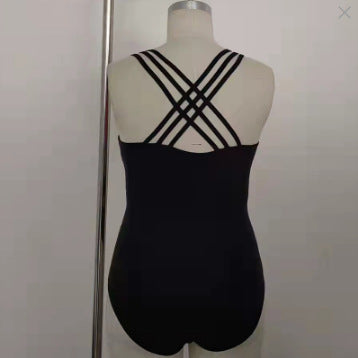 Damen Einteiler Badeanzug mit aufregendem Muster und Mesh-Details R&B