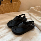 Damen modische Zehentrenner-Sandalen mit elegantem Riemendesign und rutschfester Sohle