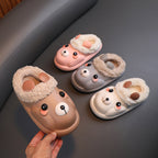 Damen niedliche Plüsch-Hausschuhe mit tierischem Design
