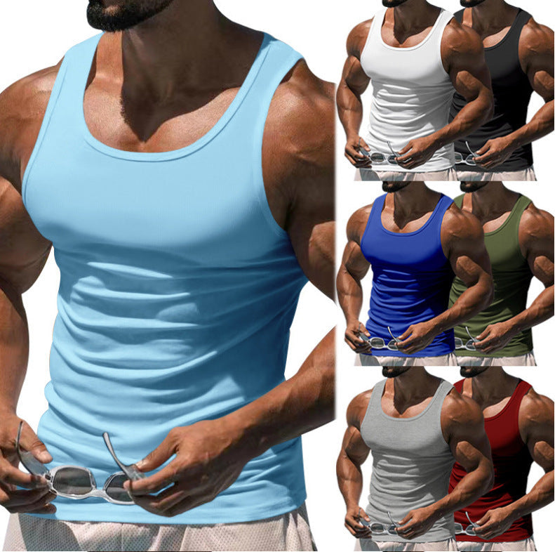 Herren Atmungsaktives Sport-Tanktop mit körperbetontem Schnitt R&B
