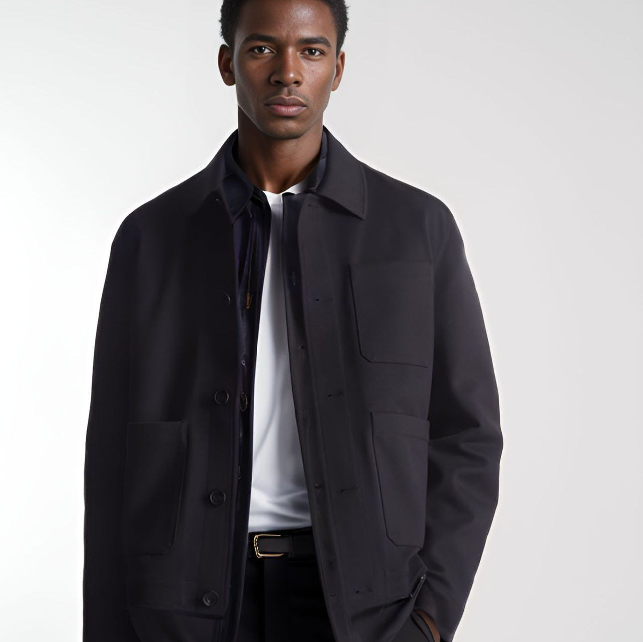 Herren modische Utility-Jacke mit praktischen Taschen und modernem Design R&B