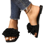Damen Sandalen mit aufwendigen Blumenverzierungen R&B