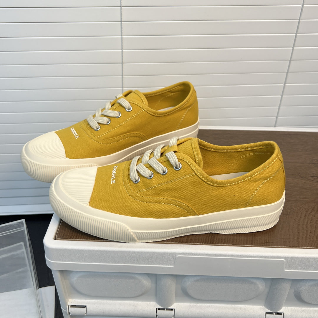 Damen lässige Segelschuhe mit atmungsaktiver Baumwolloberfläche und rutschfester Sohle R&B