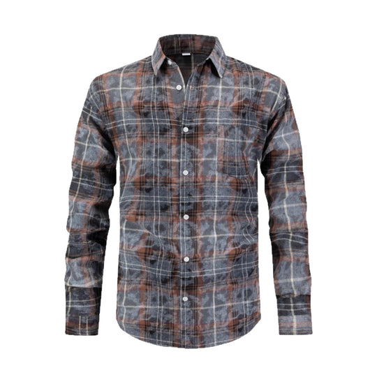 Herren Checkered Flanellhemd R&B