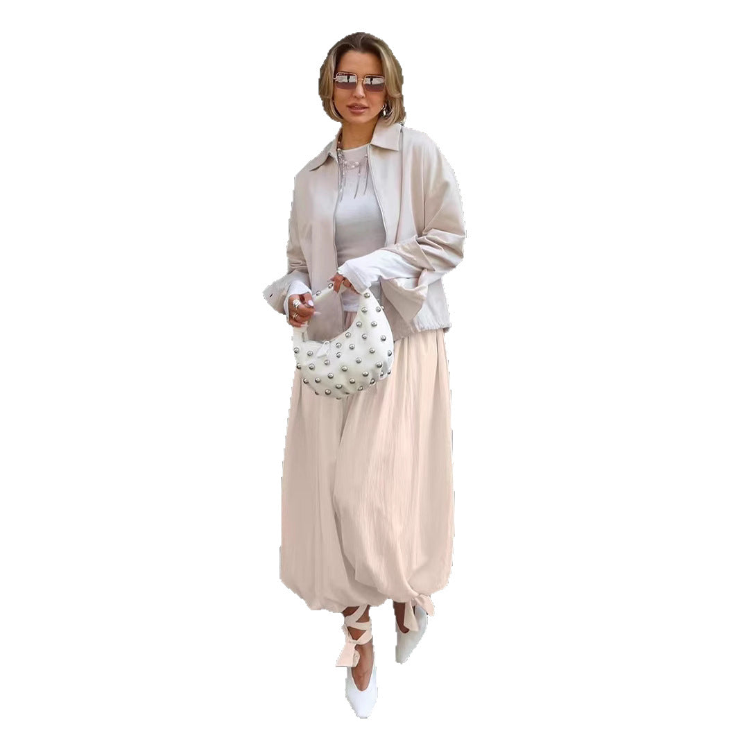 Damen elegante Sommerjacke mit lässigem Schnitt und lockeren Ärmeln R&B