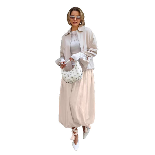 Damen elegante Sommerjacke mit lässigem Schnitt und lockeren Ärmeln R&B