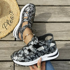Damen sportliche Sandalen mit modischem Schnitt und atmungsaktiven Einsätzen R&B