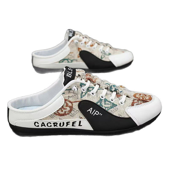 Damen bequeme Slip-On Sneakers mit rutschfester Sohle und atmungsaktivem Obermaterial R&B