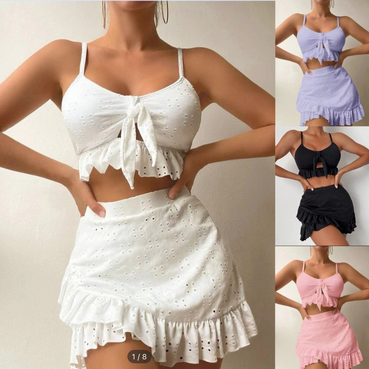 Damen Sommeroutfit mit verspieltem Rüschendesign R&B