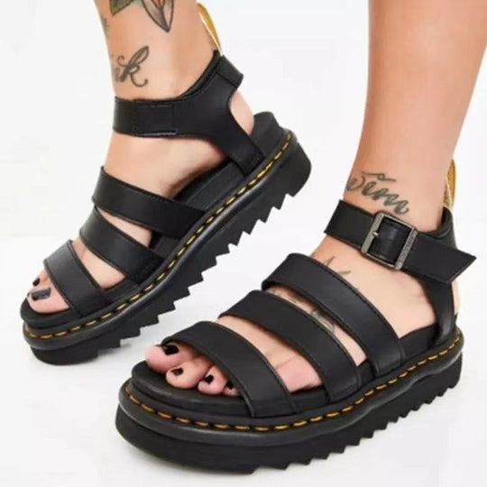 Damen Komfortable und trendige Riemchen-Sandalen R&B