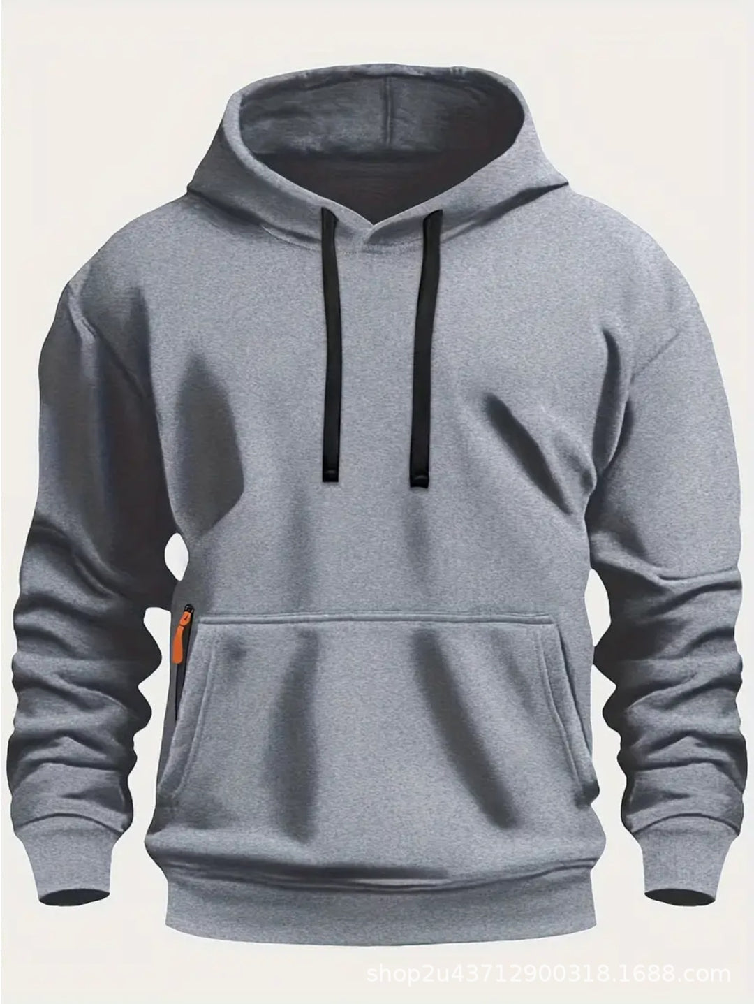 Herren sportlicher Kapuzenpullover mit praktischen Taschen und atmungsaktivem Material R&B