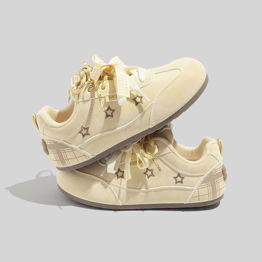 Damen Sneakers mit modernem Sternen-Muster und weicher Dämpfung R&B