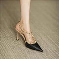 Damen Slingback-Pumps mit dekorativen Schmuckdetails R&B