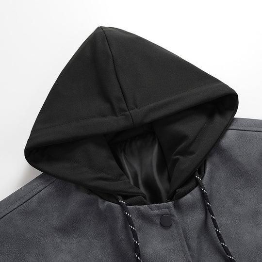 Herren modische Übergangsjacke mit abnehmbarer Kapuze und sportlichen Akzenten R&B