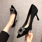 Damen Elegante Pumps mit glamouröser Schmuckapplikation R&B