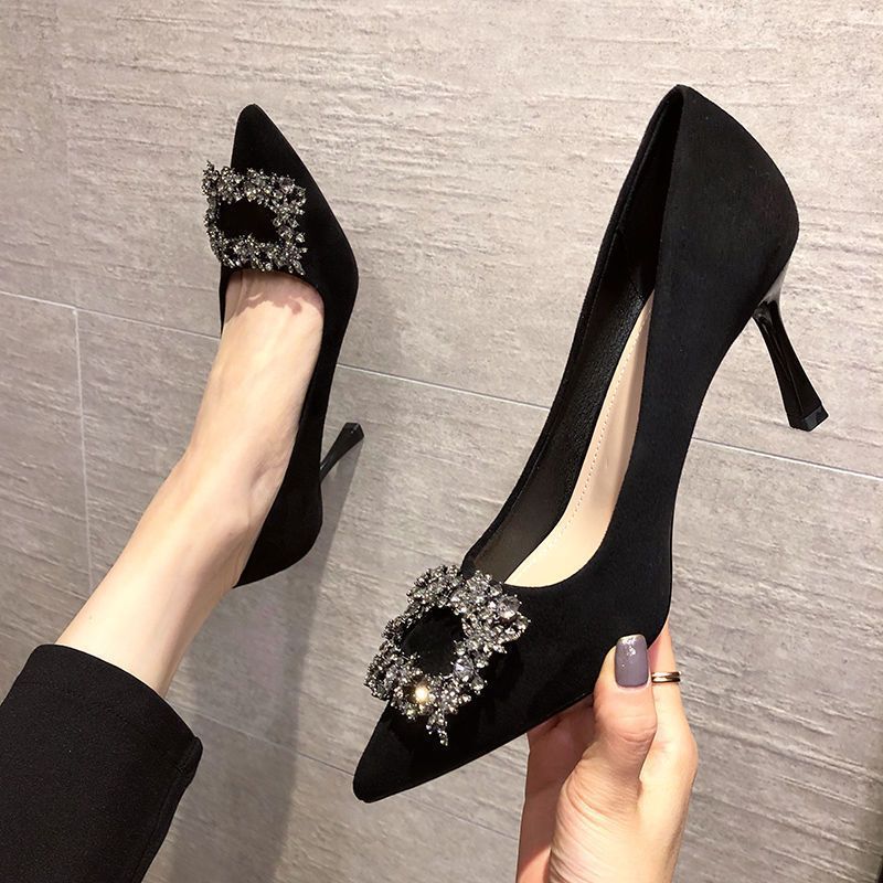 Damen Elegante Pumps mit glamouröser Schmuckapplikation R&B