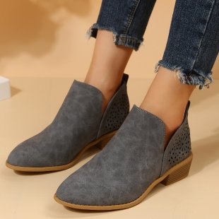 Damen Modische Stiefeletten mit luftigen Cut-Outs R&B