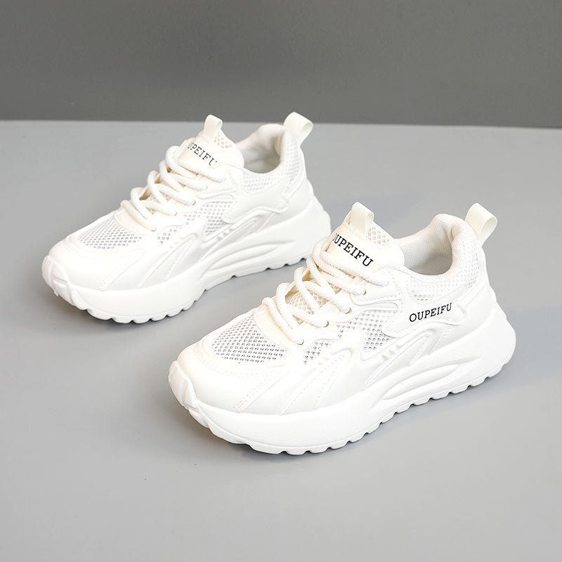 Damen moderne Sneaker mit atmungsaktiver Mesh-Oberfläche und dämpfender Sohle R&B
