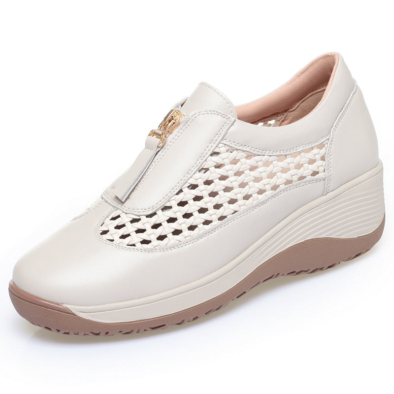 Damen Komfortable Slip-On Sneaker mit Atmungsaktivem Netzdesign und Bequemem Fußbett R&B