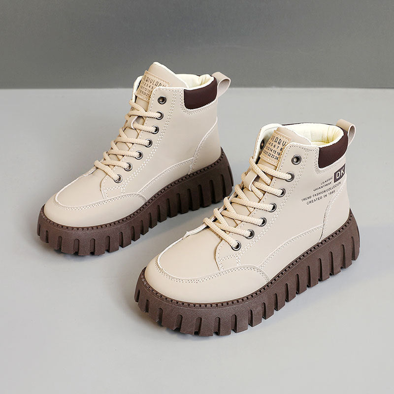 Damen Trendige High-Top Sneakers mit rutschfester Sohle und komfortabeler Dämpfung R&B
