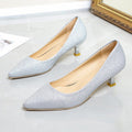 Damen schimmernde Pumps mit elegantem Blockabsatz R&B