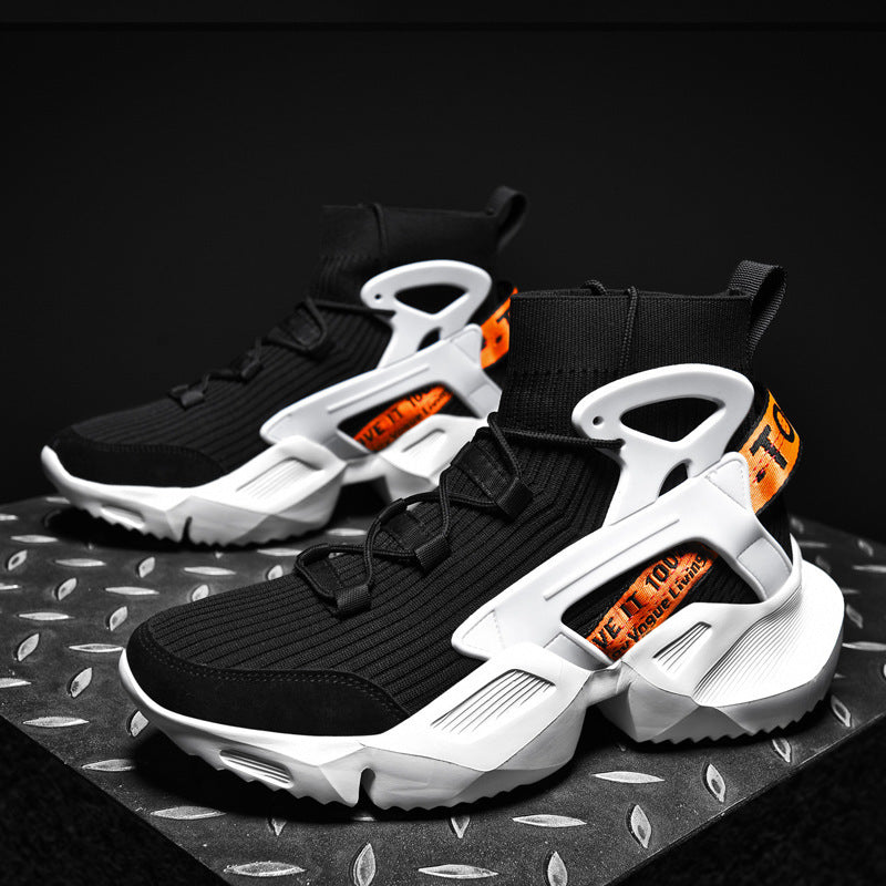 Damen Sportliche High-Top Sneakers mit innovativem Design und rutschfester Sohle R&B