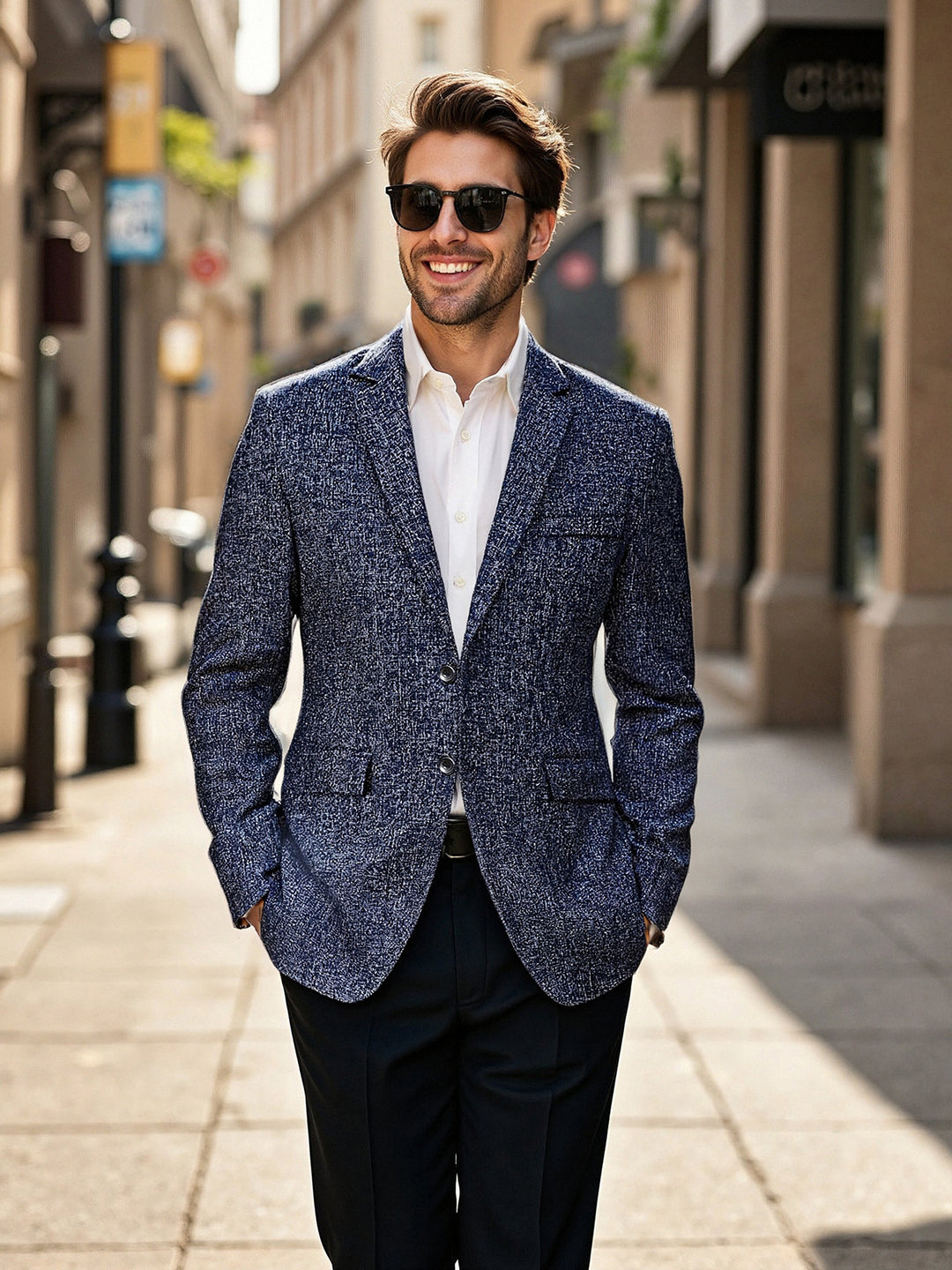 Herren eleganter Freizeitblazer R&B