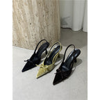 Damen Slingback Pumps mit zarter Schleifenverzierung R&B