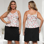 Damen luftiges Top mit floralem Design R&B