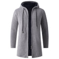 Herren lässige Kapuzenjacke mit weichem Innenfutter R&B