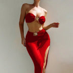 Damen Bikiniset mit transparentem Rock R&B