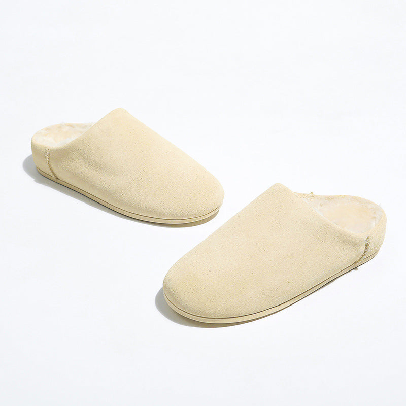 Damen Hausschuhe mit weichem Velours-Innenfutter und rutschfester Sohle R&B
