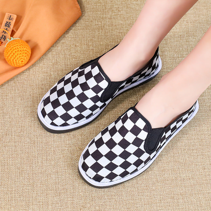 Damen Slip-On Sneaker mit Karomuster R&B