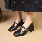 Damen Hochwertige Slingback-Pumps mit schickem Riemchen und quadratischer Zehenpartie R&B