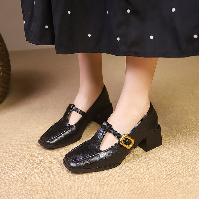 Damen Hochwertige Slingback-Pumps mit schickem Riemchen und quadratischer Zehenpartie R&B