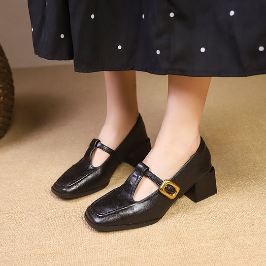 Damen Hochwertige Slingback-Pumps mit schickem Riemchen und quadratischer Zehenpartie R&B