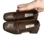 Damen elegante und komfortable Mary Jane Pumps mit modischem Blockabsatz R&B