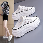 Damen bequeme Slip-On Sneakers mit atmungsaktiver Mesh-Oberfläche und rutschfester Sohle R&B