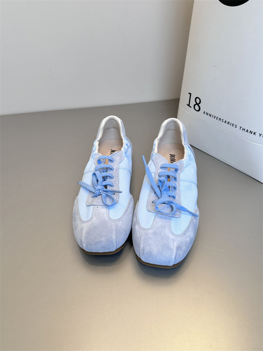Damen sportive Sneaker aus hochwertigem Wildleder mit komfortabler Polsterung R&B
