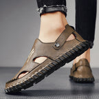 Damen Bequeme Clogs mit verstellbarem Riemen und rutschfester Sohle R&B
