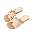 Damen Trendige Slide-Sandalen mit modischem Schnitt EB