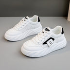 Damen modische Chunky Sneakers mit elegante Oberflächenstruktur R&B