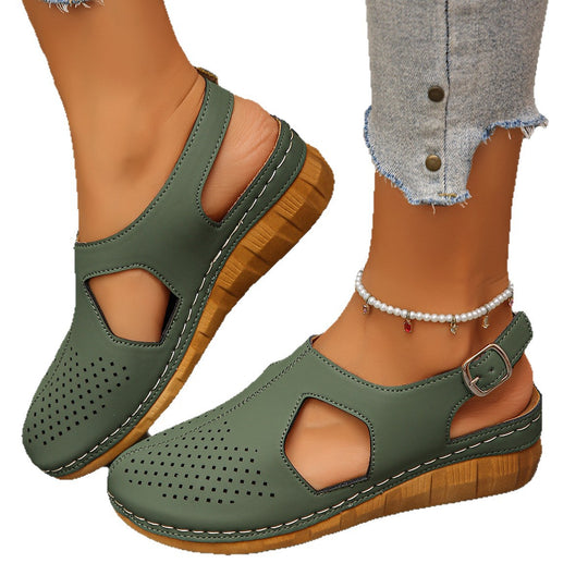 Damen luftige Clogs mit komfortablem Fußbett R&B