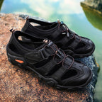 Herren Sportliche Sandalen mit atmungsaktiver Oberflächenstruktur und rutschfester Sohle R&B