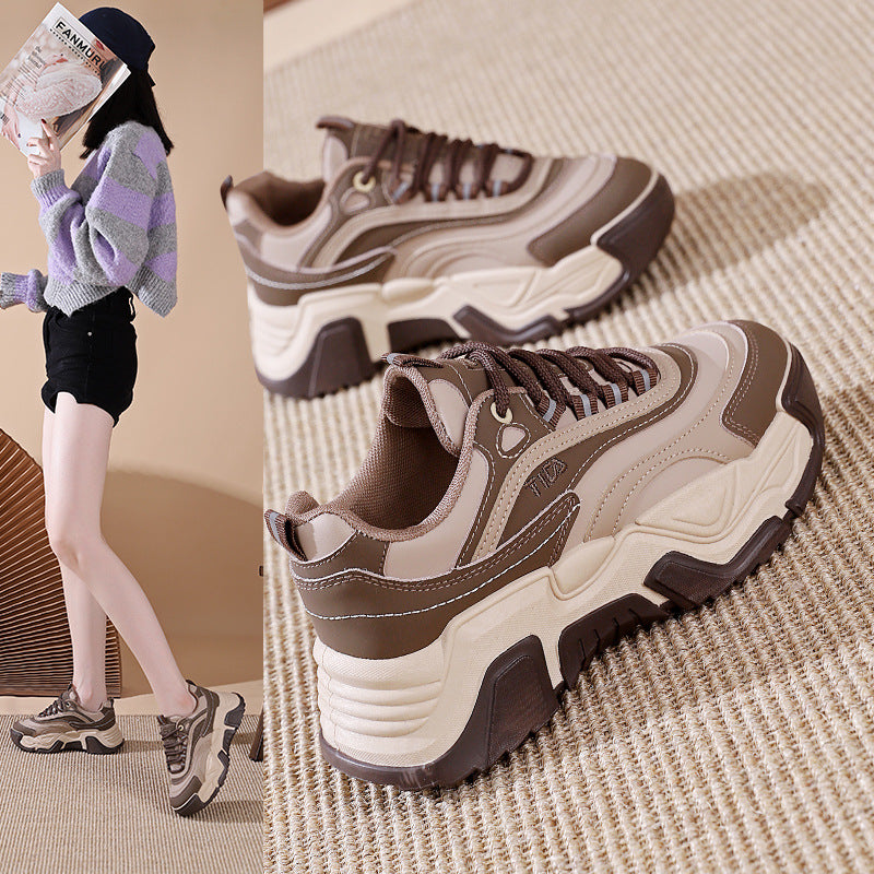 Damen Sportliche Chunky Sneakers mit dämpfender Sohle und atmungsaktivem Obermaterial R&B