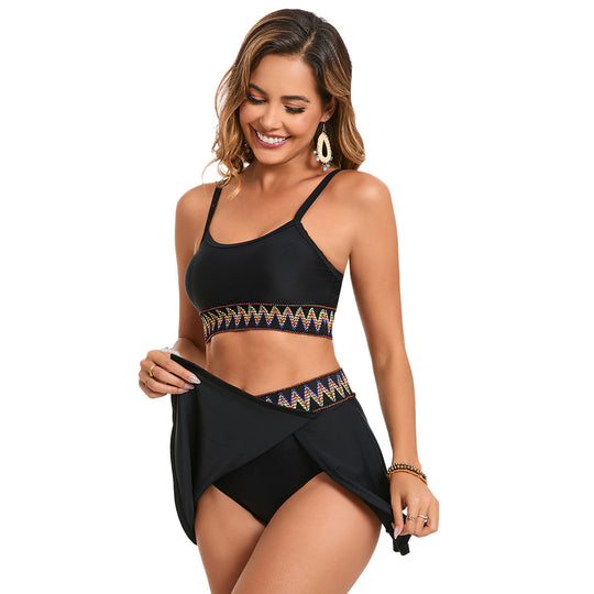 Damen sportlicher Bikini mit Rock R&B